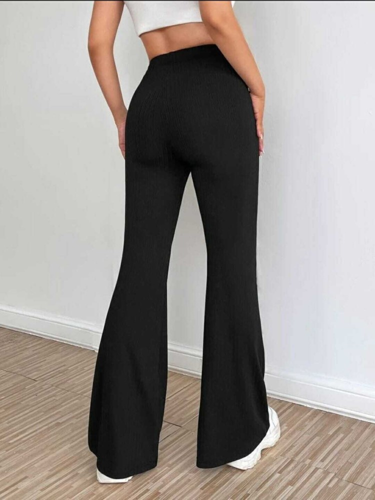 Buy NEXT ONE Relaxed Women Black Trousers Online at Best Prices in India