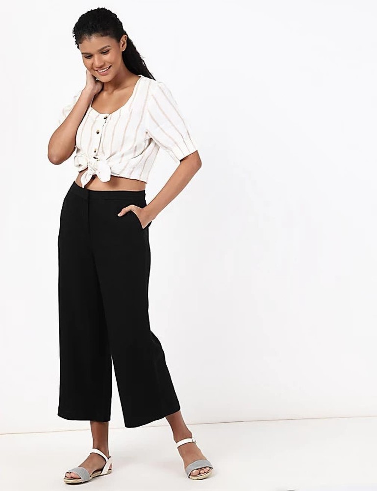 Buy Black Trousers  Pants for Women by Marks  Spencer Online  Ajiocom