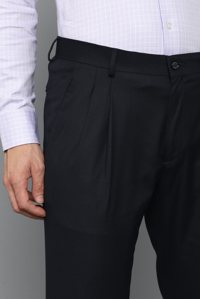 High Quality Louis Philippe Plated Cotton Trousers👖