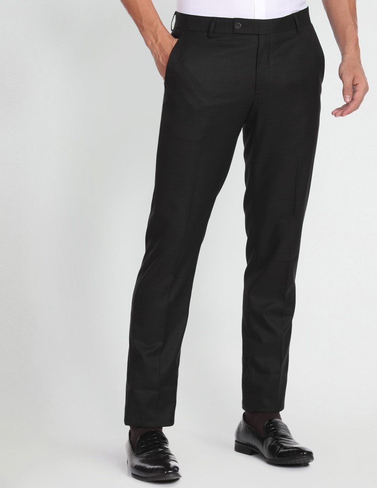 ARROW Regular Fit Men Black Trousers  Buy ARROW Regular Fit Men Black  Trousers Online at Best Prices in India  Flipkartcom
