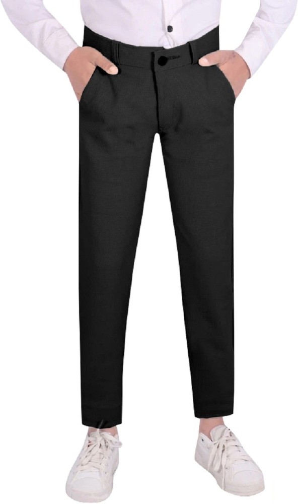 Buy FlatFront Slim Fit AnkleLength Trousers Online at Best Prices in  India  JioMart