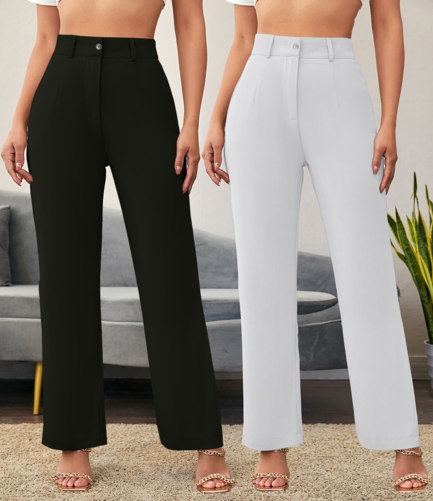 White Trousers For Women Online  Buy White Trousers Online in India