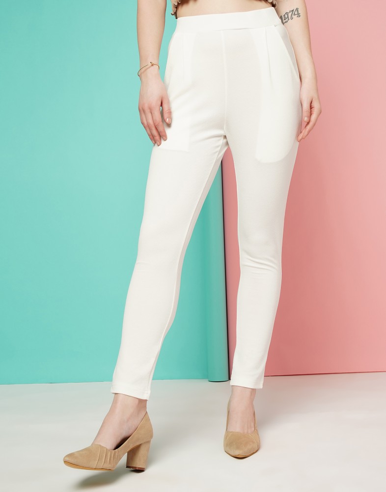 Buy White Trousers  Pants for Women by Fck3 Online  Ajiocom