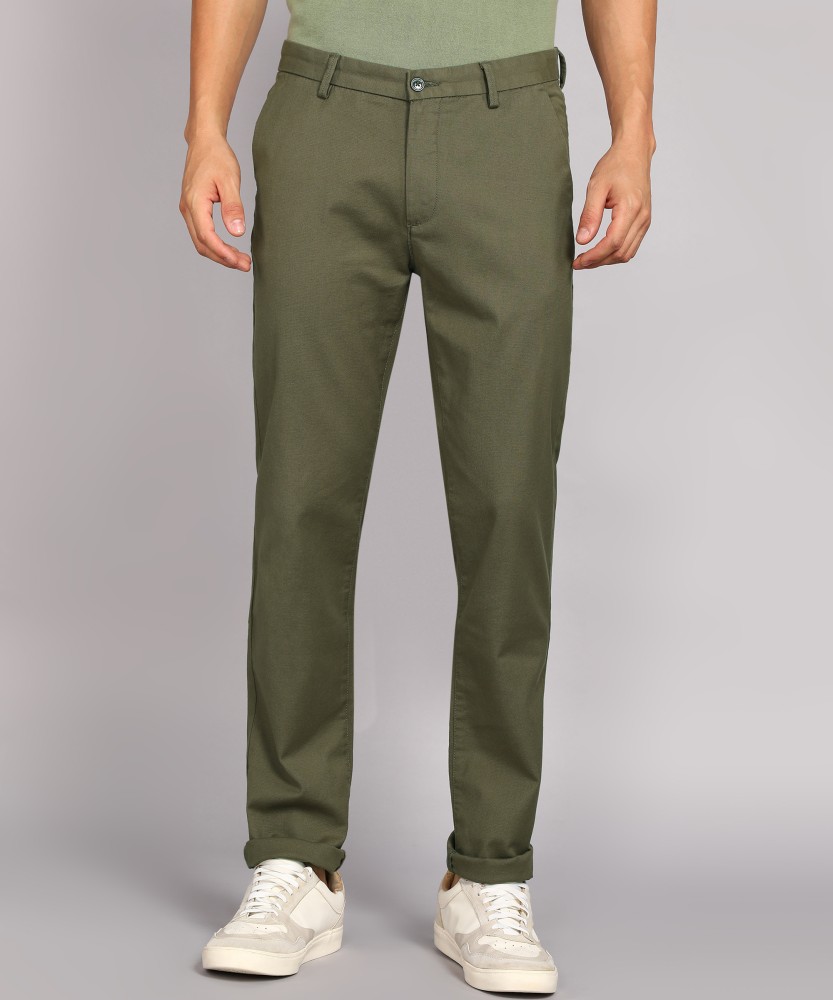 Arrow Sports Casual Trousers  Buy Arrow Sports Green Bronson Slim Fit  Printed Casual Trousers Online  Nykaa Fashion