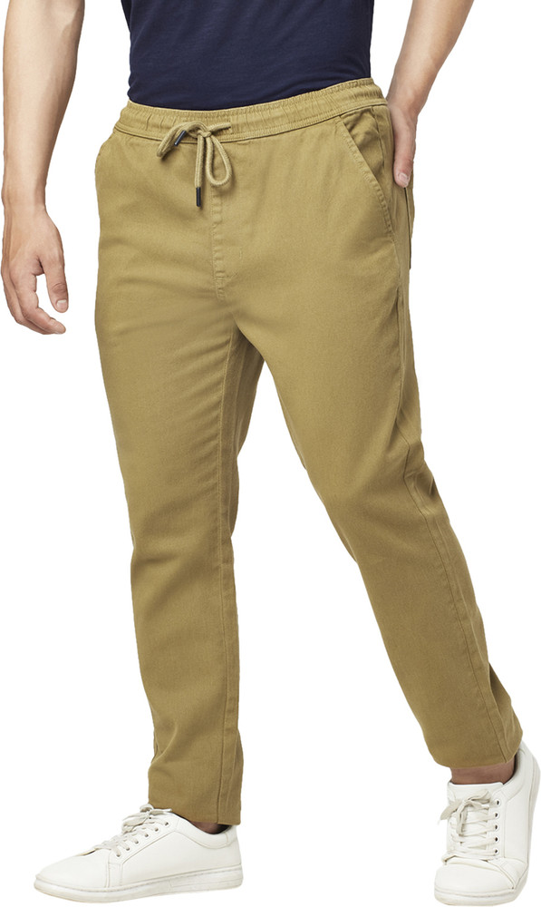 Urban Ranger by Pantaloons Slim Fit Men Khaki Trousers Buy Urban