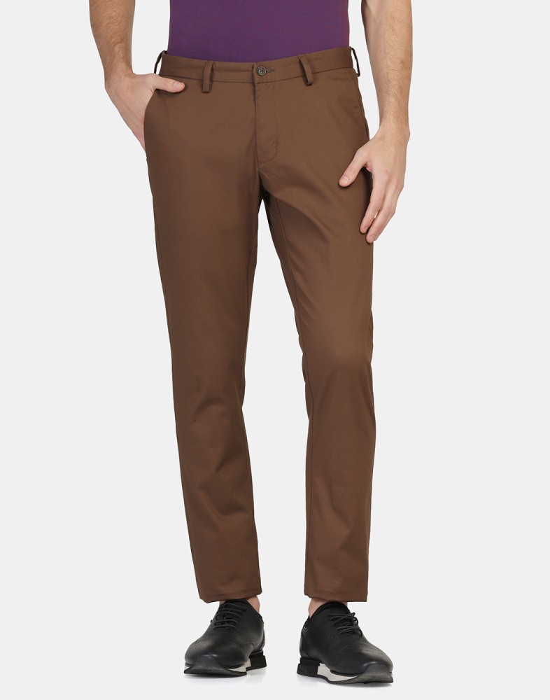 Xpose Trousers and Pants  Buy Xpose Women Brown Regular Fit Solid Linen  Trousers Online  Nykaa Fashion
