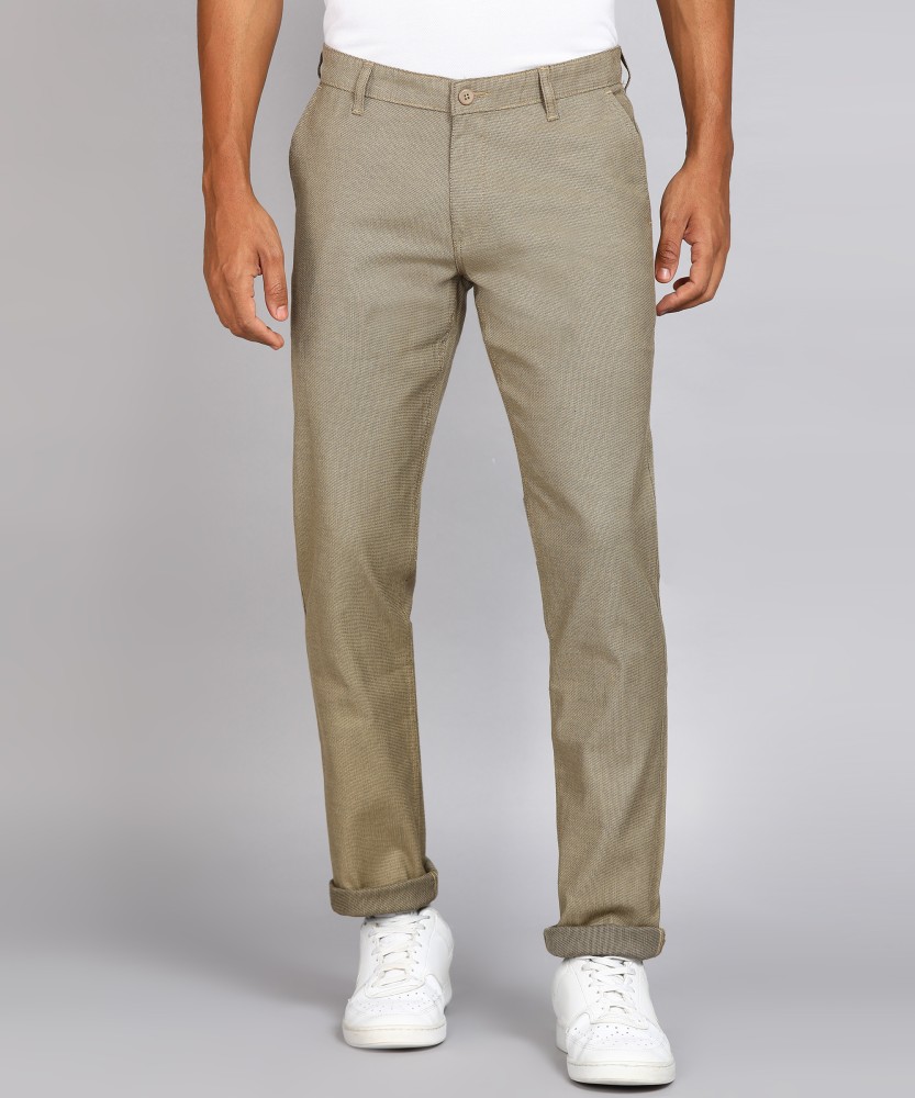 Buy Van Heusen Men Solid Slim Fit Formal Trouser  Beige Online at Low  Prices in India  Paytmmallcom