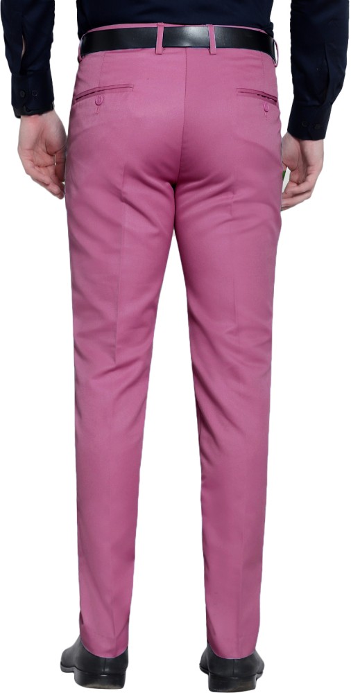 Pink Micro Stripes Mens Uniform Shirts For Corporate Office Uniform Sarees