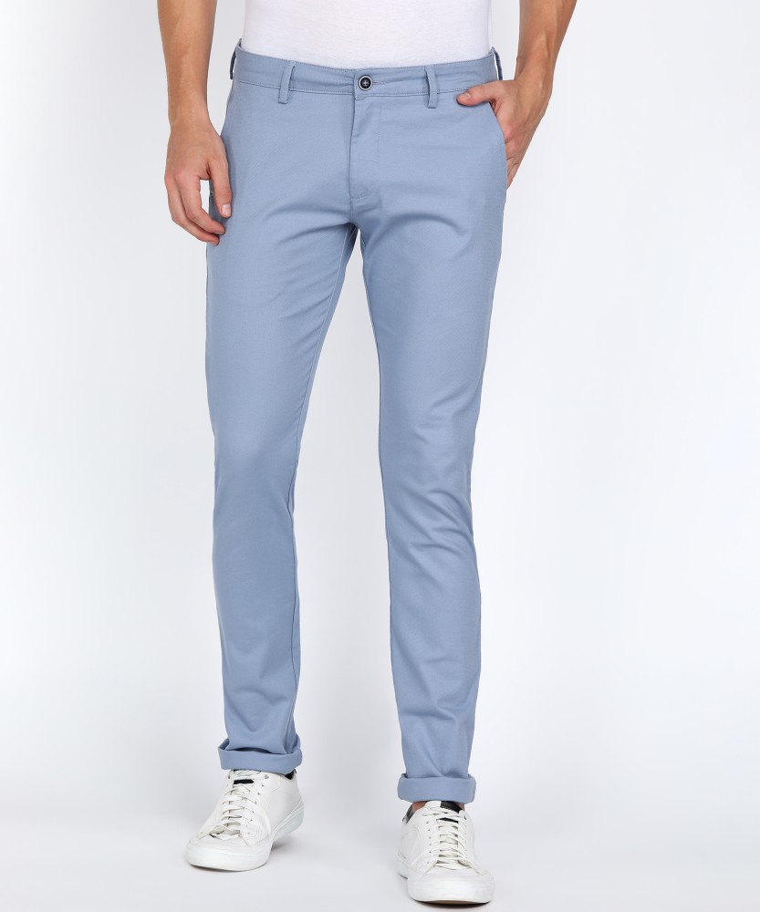 Peter England Formal Trousers  Buy Peter England Men Blue Check Slim Fit  Formal Trouser Online  Nykaa Fashion