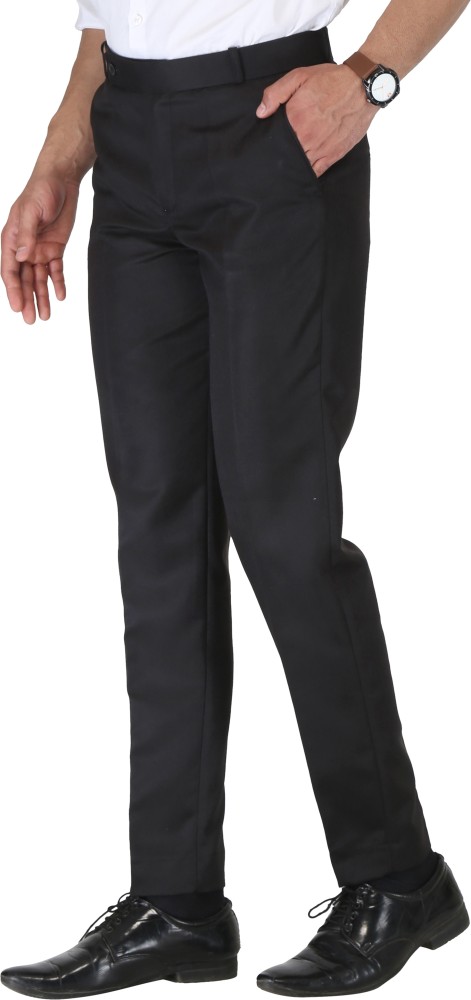 HM GARMENTS Regular Fit Men Black Trousers  Buy HM GARMENTS Regular Fit Men  Black Trousers Online at Best Prices in India  Flipkartcom