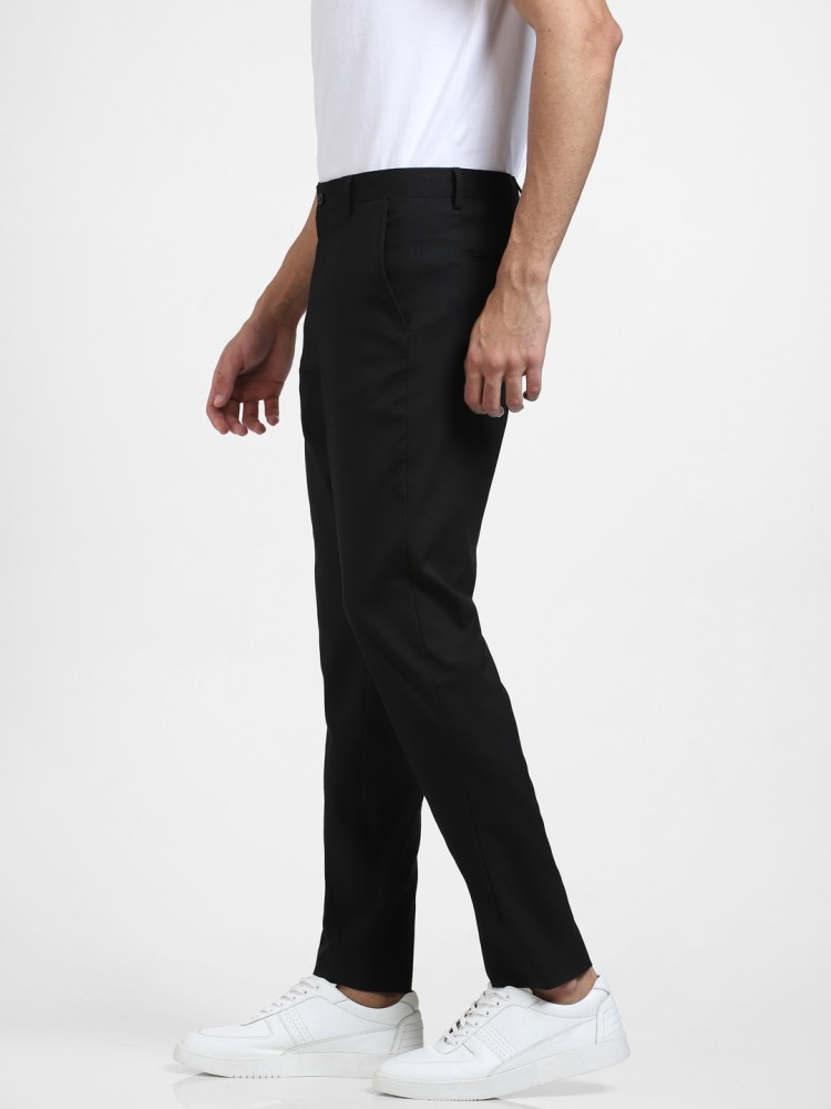 Buy Selected Homme Grey Slim Fit Texture Trousers for Mens Online  Tata  CLiQ