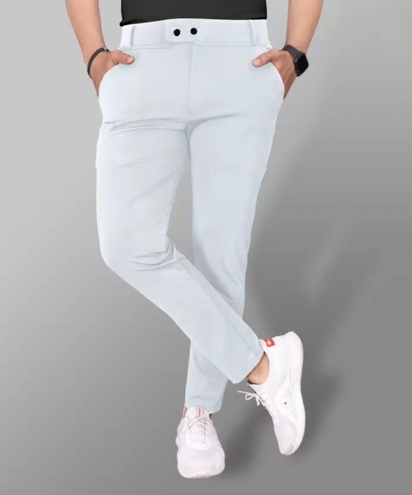 Buy Ecru Solid Light Festive Slim Pants Online  W for Woman