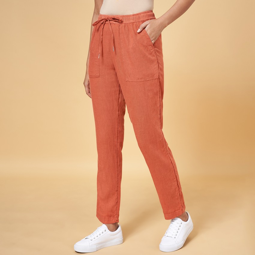 Honey by Pantaloons Green Cotton Trousers