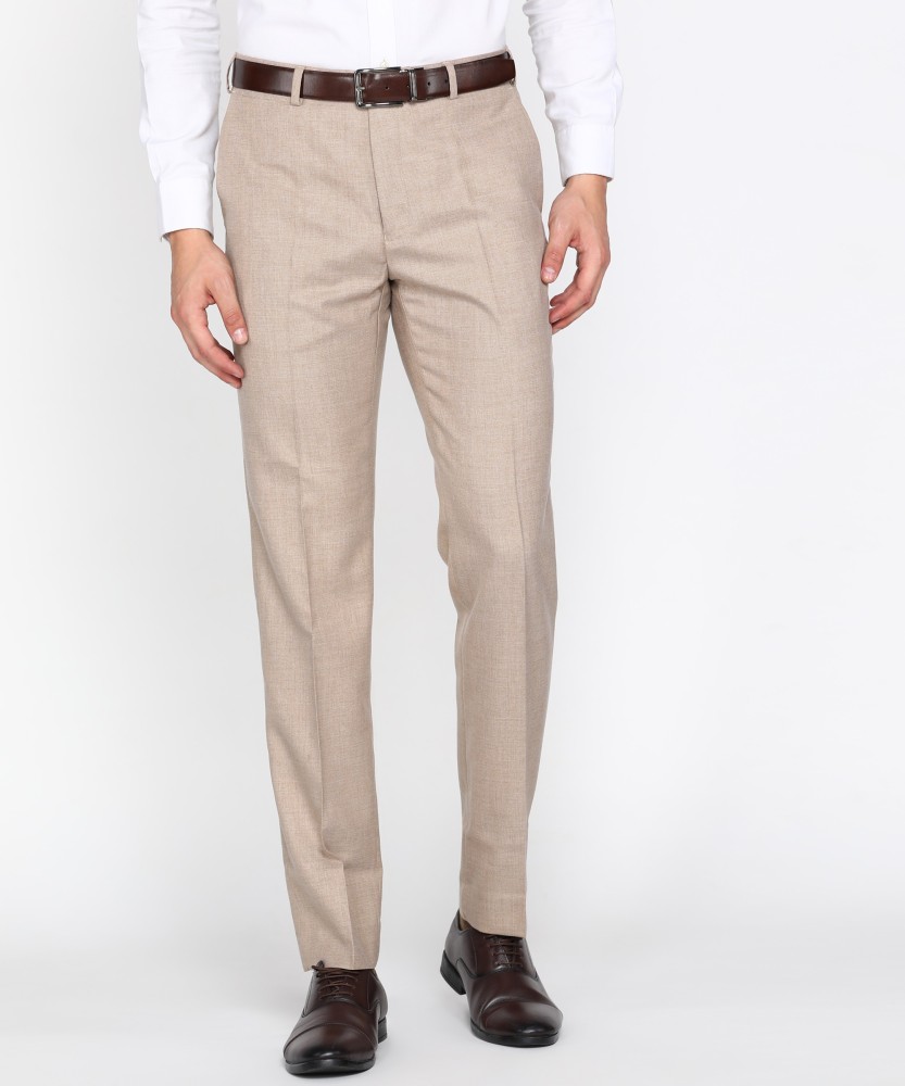 Buy Next Look Men Grey Slim Fit Solid Formal Trousers online  Looksgudin