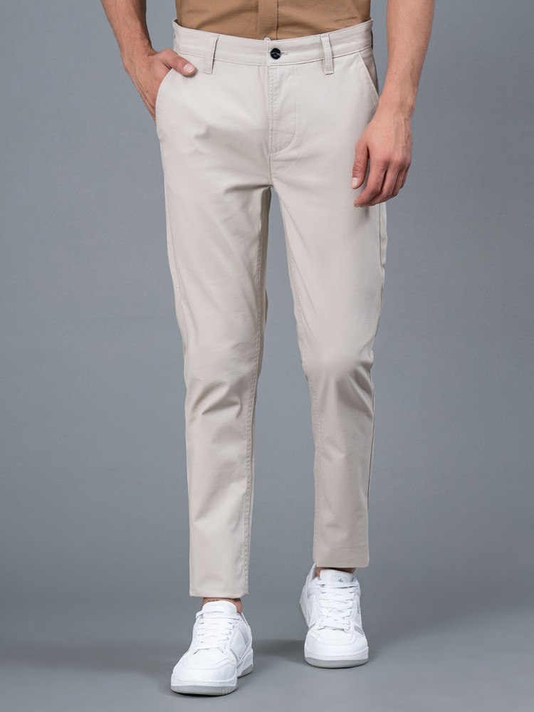 RED TAPE Skinny Fit Men White Trousers  Buy RED TAPE Skinny Fit Men White  Trousers Online at Best Prices in India  Flipkartcom