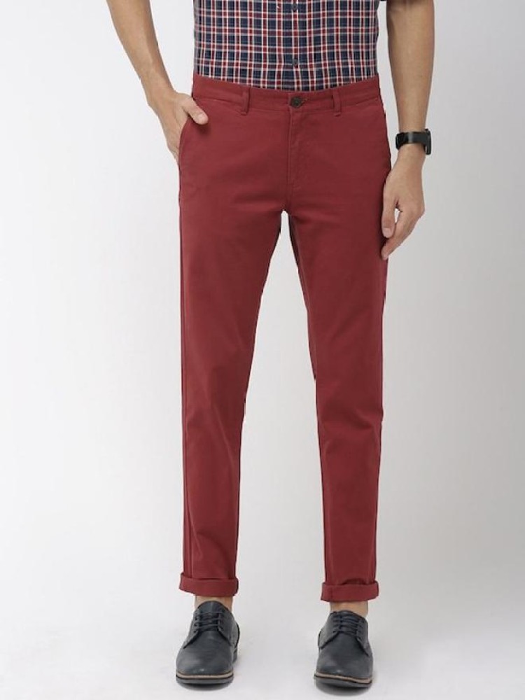 Buy Gini  Jony Red Solid Trousers for Boys Clothing Online  Tata CLiQ