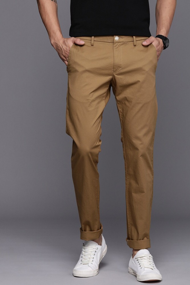 Buy ALLEN SOLLY Solid Cotton Blend Slim Fit Mens Formal Trousers  Shoppers  Stop