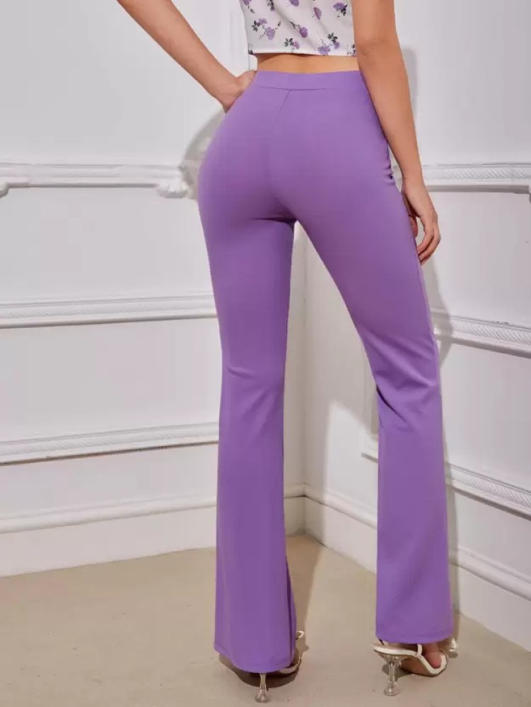 Buy Tokyo Talkies Purple Taperd Fit Trouser for Women Online at Rs386   Ketch