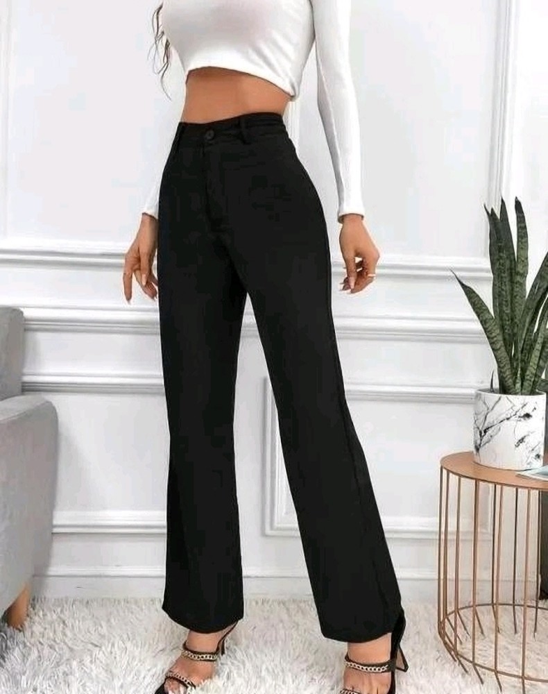 IFFRA ARTS Relaxed Women Black, White Trousers - Buy IFFRA ARTS Relaxed  Women Black, White Trousers Online at Best Prices in India | Flipkart.com