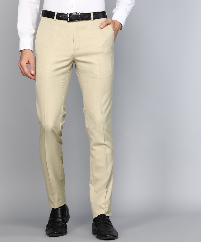 Buy online Beige Cotton Flat Front Formal Trouser from Bottom Wear for Men  by Jainish for 779 at 69 off  2023 Limeroadcom