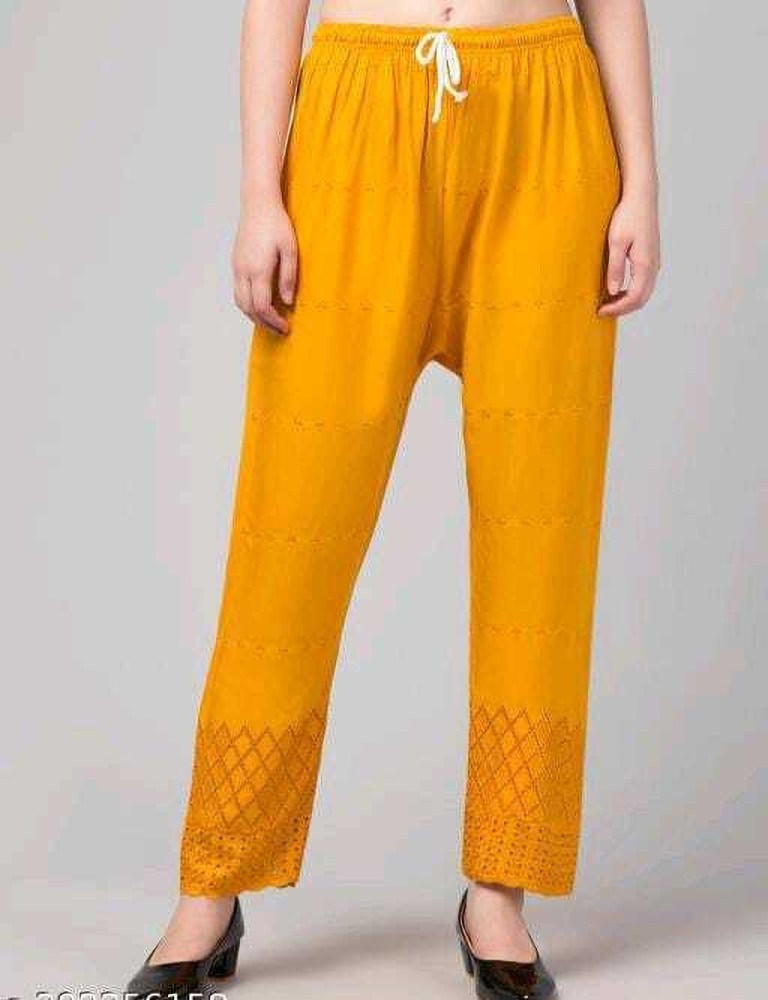 Buy Yellow Trousers for Women Online