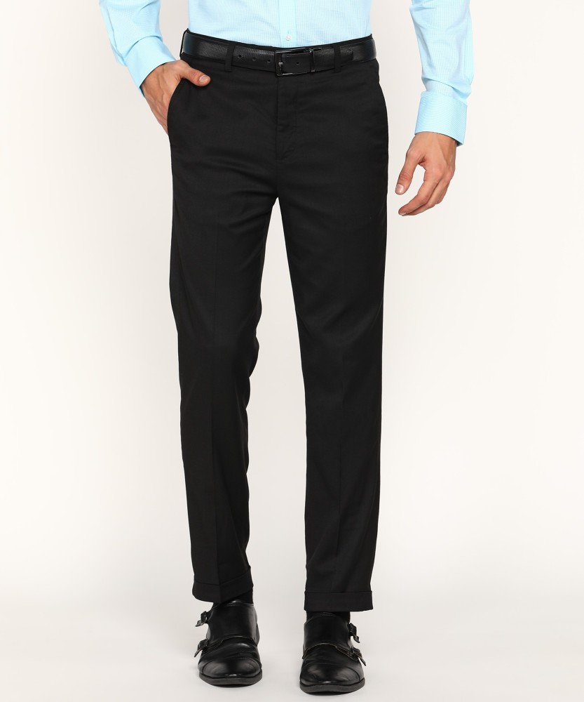 Byford by Pantaloons Regular Fit Men Black Trousers  Buy Byford by  Pantaloons Regular Fit Men Black Trousers Online at Best Prices in India   Flipkartcom