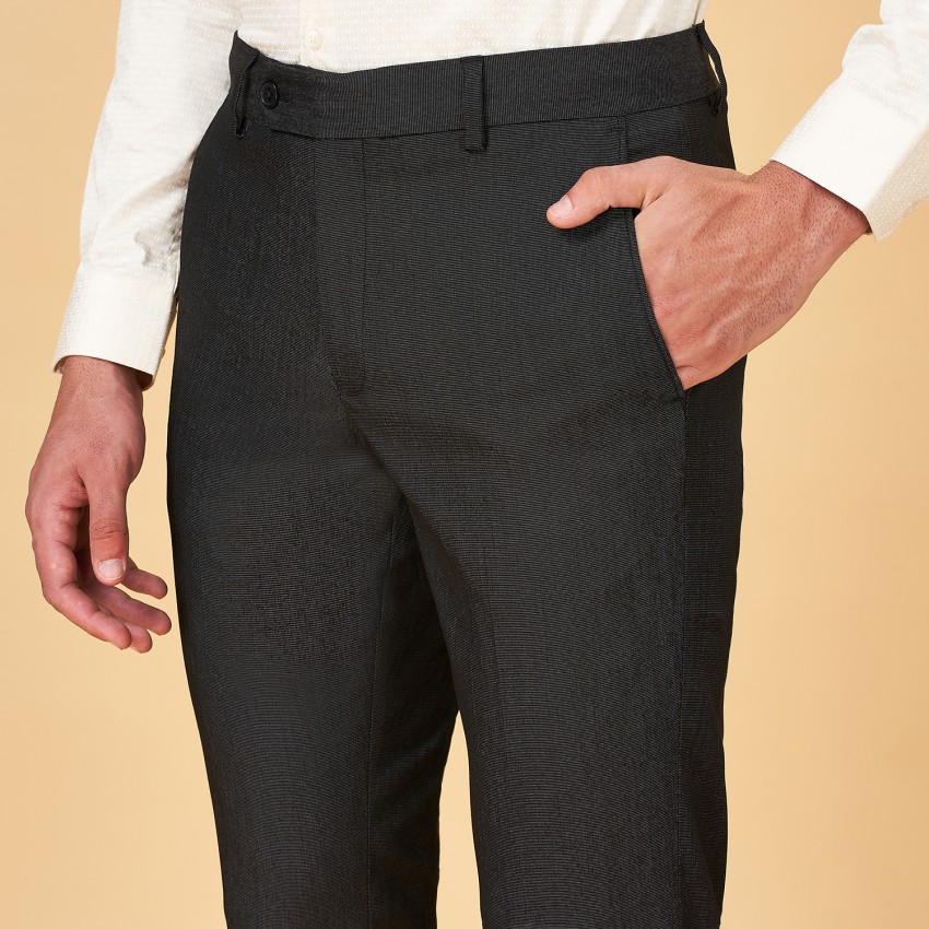 Peregrine by Pantaloons Slim Fit Men Grey Trousers  Buy Peregrine by  Pantaloons Slim Fit Men Grey Trousers Online at Best Prices in India   Flipkartcom