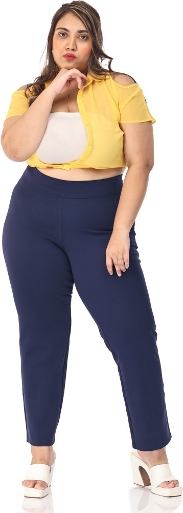 BELORE SLIMS Slim Fit Women Blue Trousers - Buy BELORE SLIMS Slim