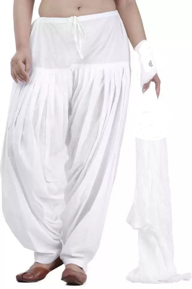 FASHOR Salwar Suit  Buy FASHOR Resham Embroidered Short Kurti with Salwar  Pants  White Set of 2 Online  Nykaa Fashion