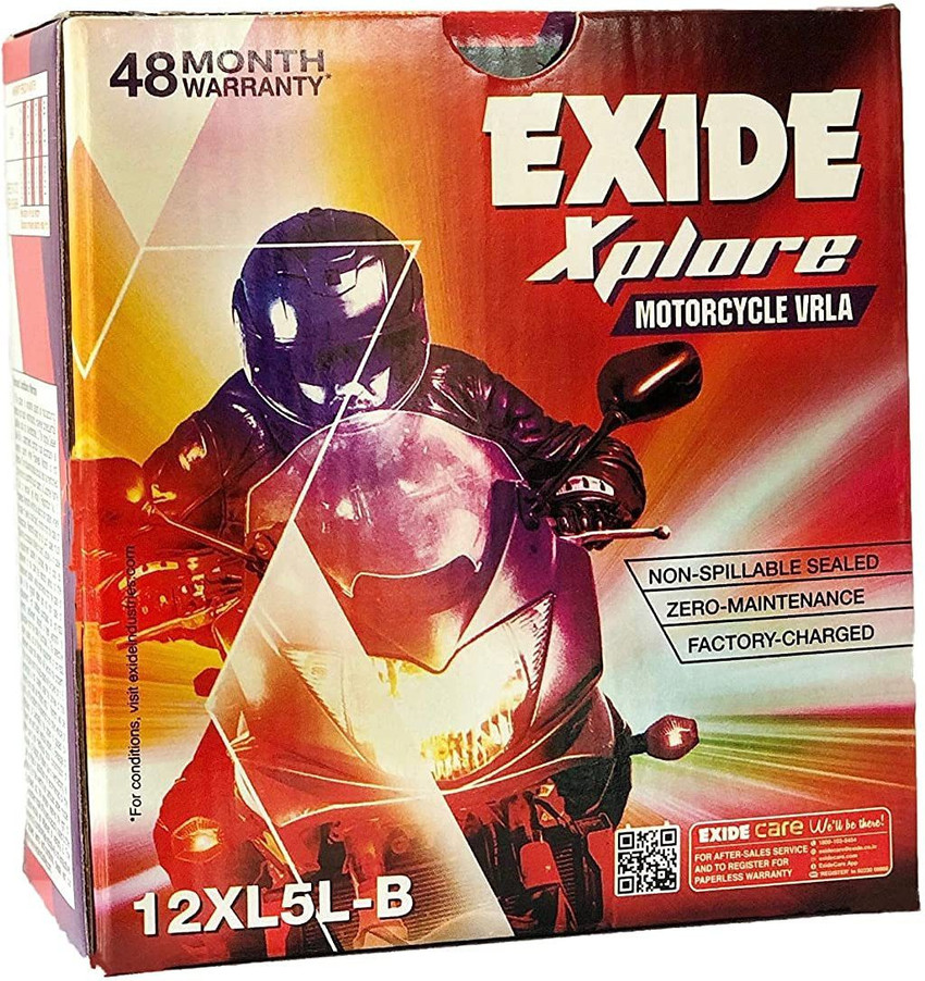 exide battery for bajaj discover 125