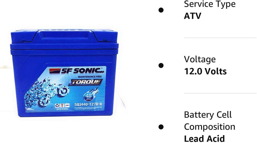sf sonic bike battery 9ah price