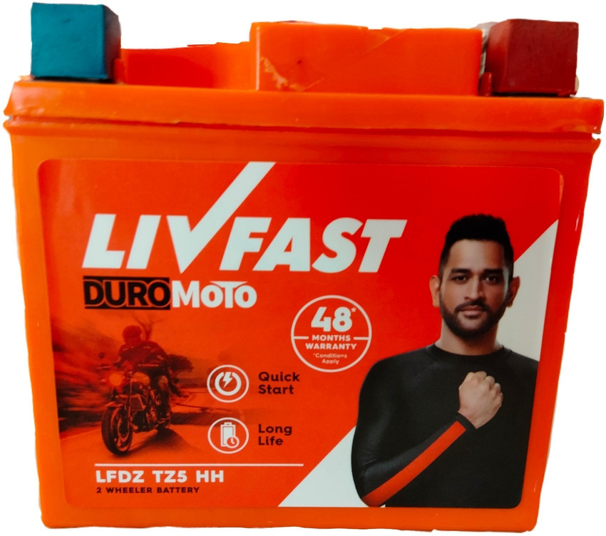 livfast two wheeler battery