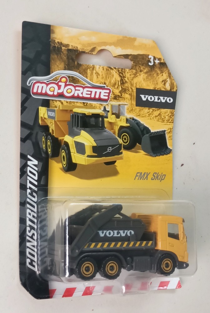 Volvo Truck FMX Skip Yellow color Construction series Majorette Scale 1:87