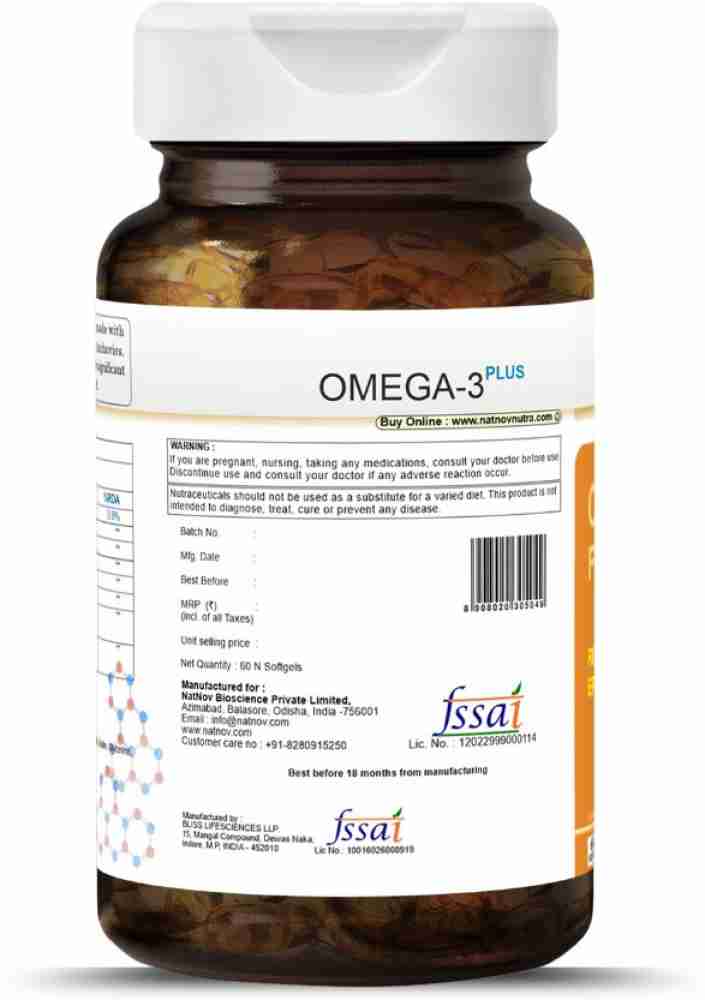 Omega-3 Fish Oil 1000mg - Softgels - HSN