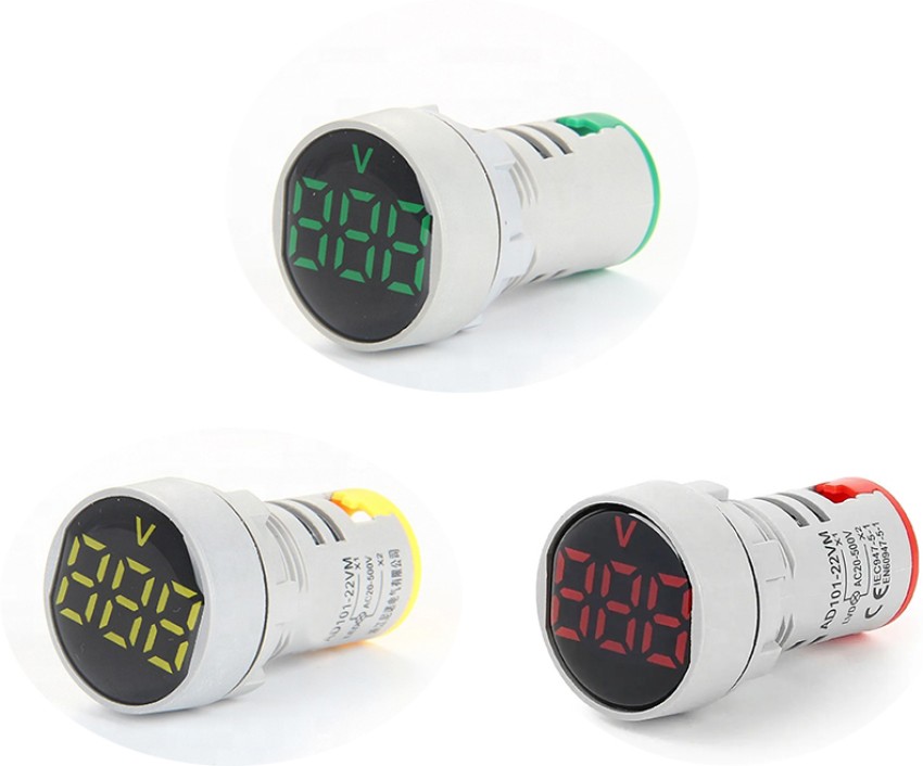 LED Round Temperature Meter