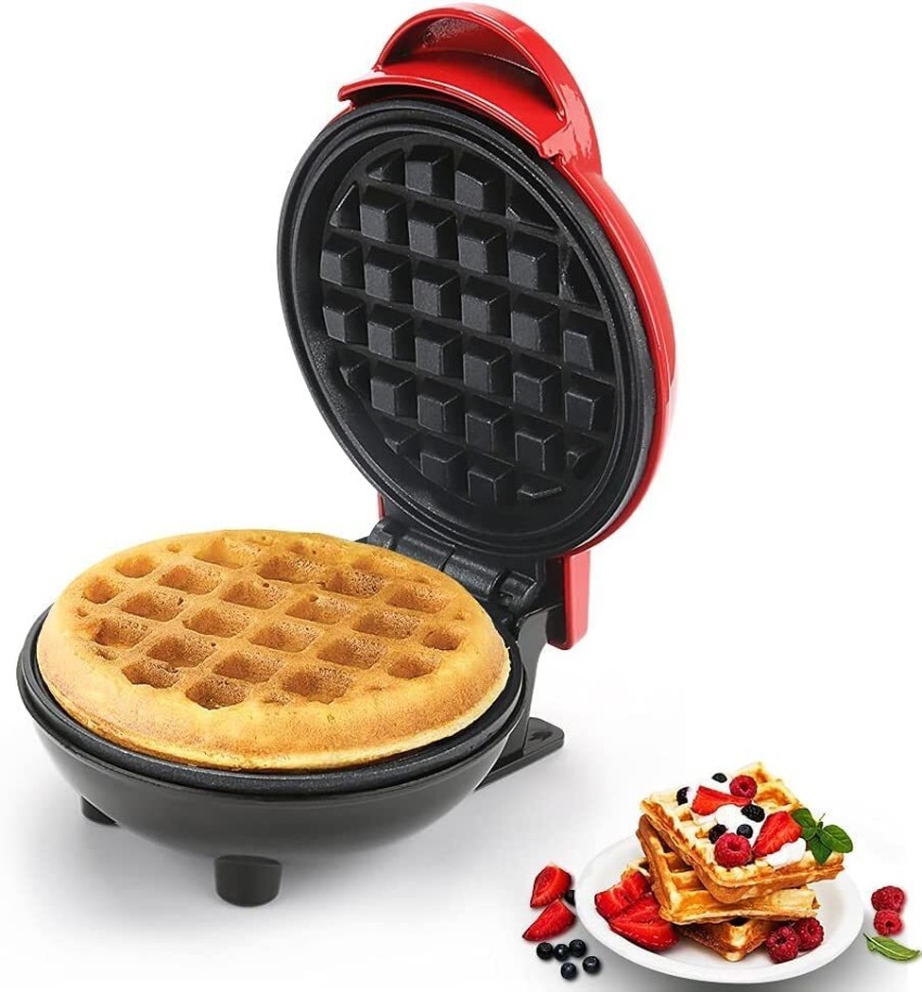 DRUMSTONE Mini waffle maker dash with removable plates baby shapes