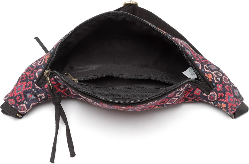Anekaant Black, Maroon & Multi Waist Belt Bag: Buy Anekaant Black