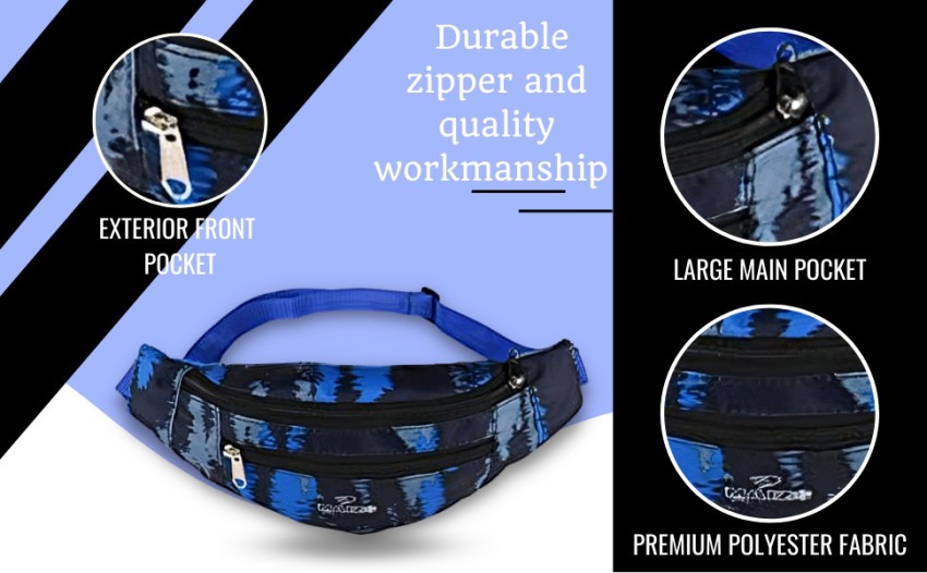 Maizo Waist Bag / Fanny Pack/ Belt Bag / Hiking/ Travel Bag / Chest Bag /  Shoulder Bag / Zip Pouch / Side Bag /Camping Running Sports Outdoors For  Men & Women With Adjustable Strap