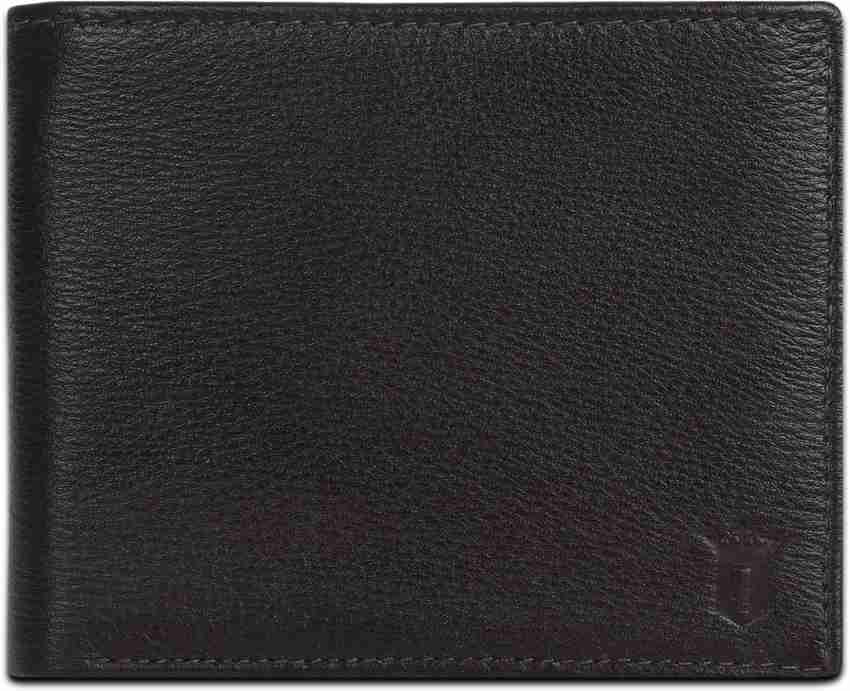 Louie Philippe Brown Mens Leather Wallet, Size: Standard
