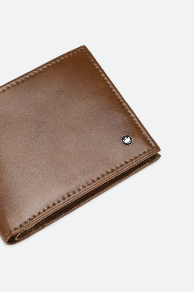LOUIS PHILIPPE Men Casual Brown Genuine Leather Wallet Brown