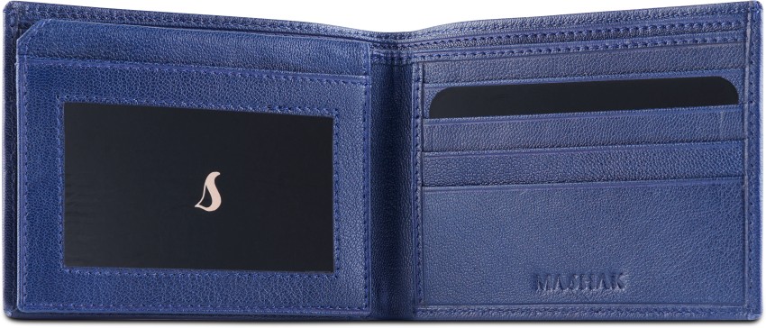 Wildwings Men Trendy, Casual Blue Genuine Leather Wallet