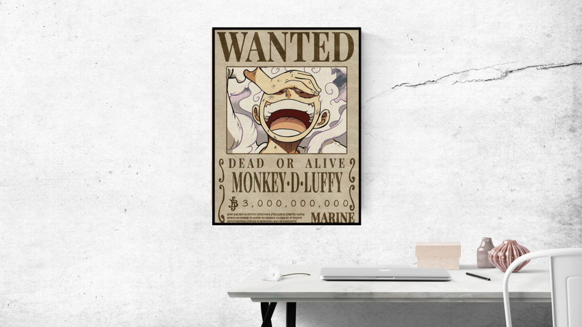  Luffy Gear 5 One Piece Wanted Onepiece Posters 8 x 12