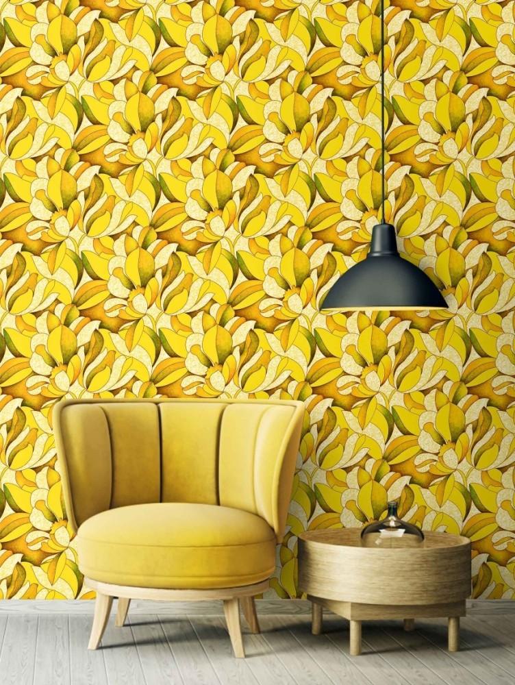 Yellow Wallpaper  BURKE DECOR