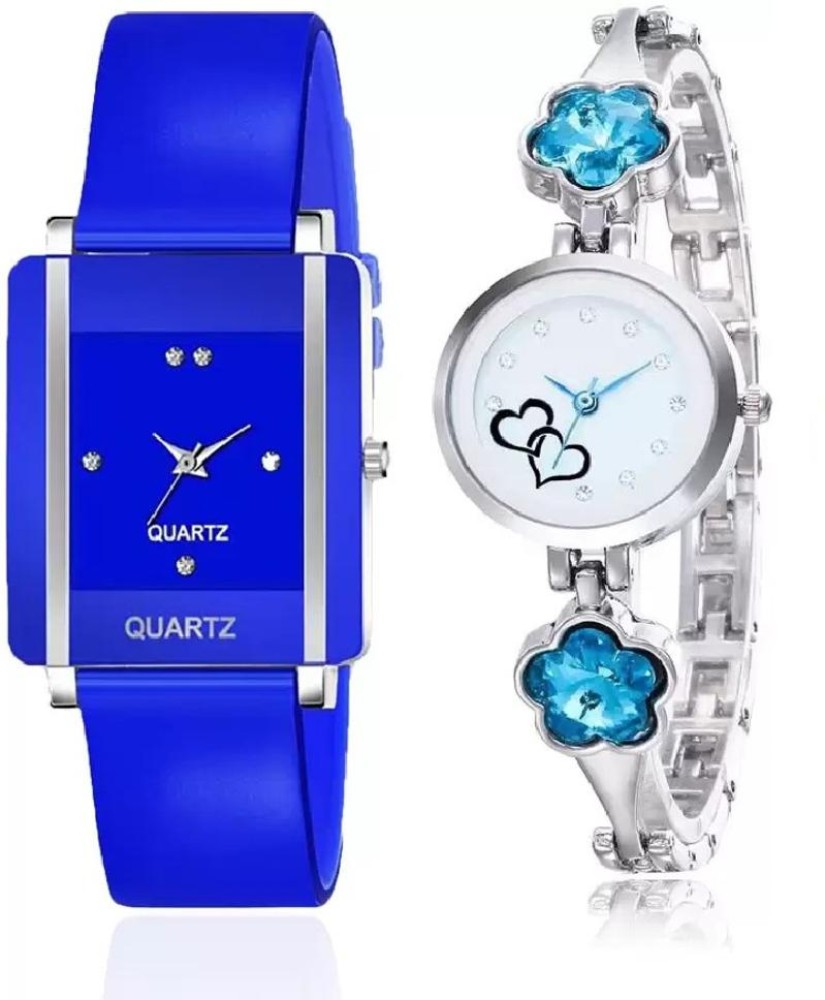 Gorgeous analogue Stainless Steel Strap Watch for Women &Girls(Pack of 2)  Analog Watches