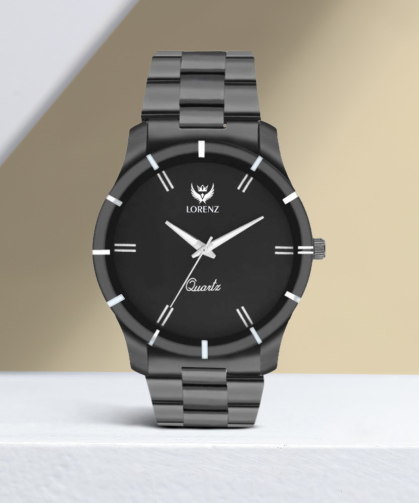 Lorenz Black Matte Finish Luxury Analog Watch - For Men - Buy Lorenz Black  Matte Finish Luxury Analog Watch - For Men Mk-1062A Online At Best Prices  In India | Flipkart.Com