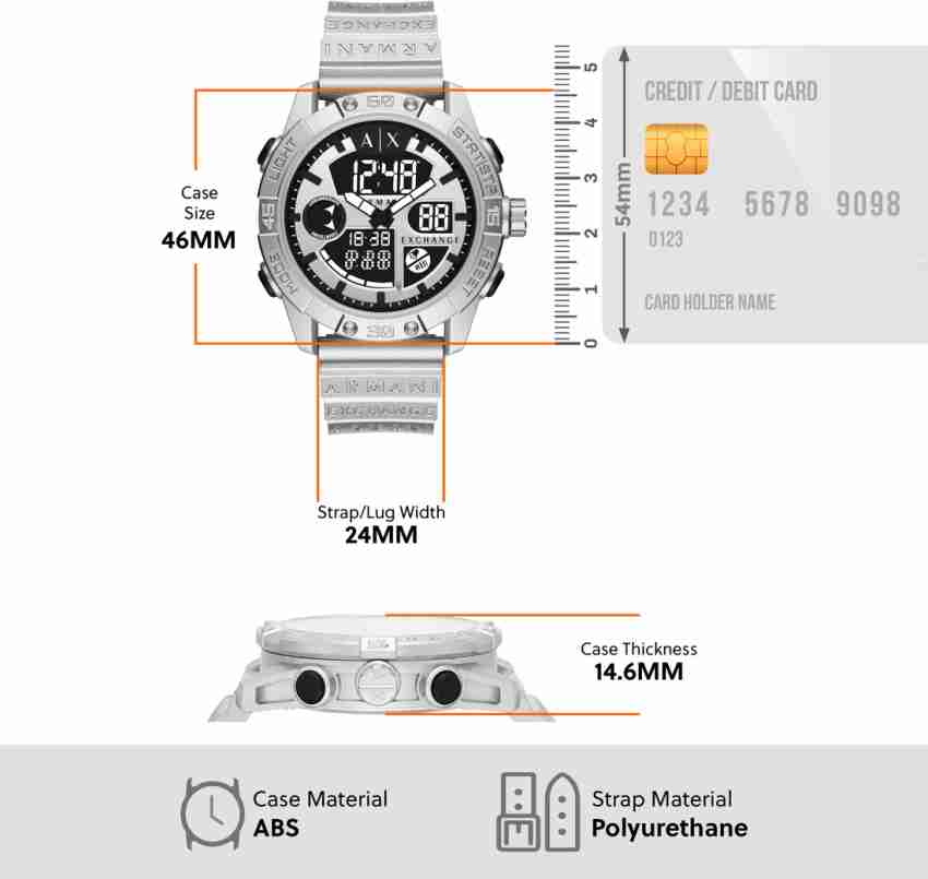 A/X ARMANI EXCHANGE Analog-Digital Watch - For Men - Buy A/X