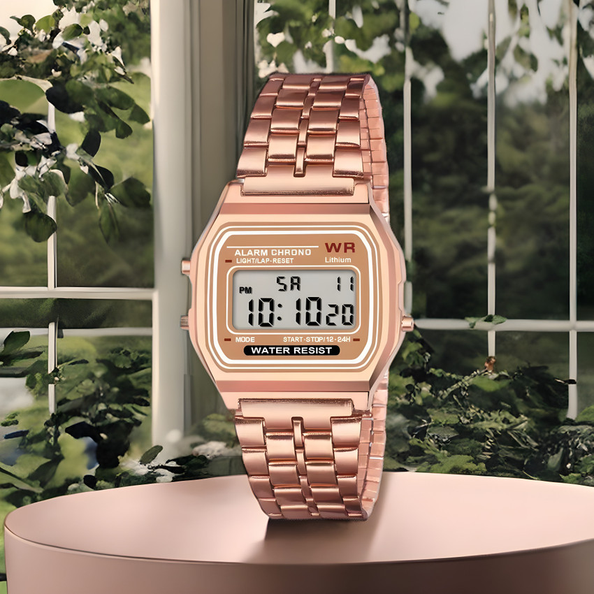 Digital chain watch top