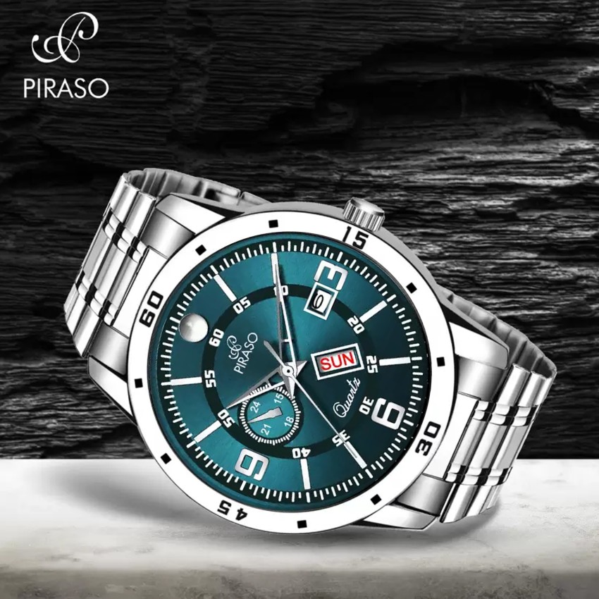 PIRASO PIRASO BLACK CHAIN WATCH Chrono Display, Analog watch, Black Dial, Black Dial Analog Watch - For Men - Buy PIRASO PIRASO BLACK CHAIN WATCH  Chrono Display, Analog watch, Black Dial