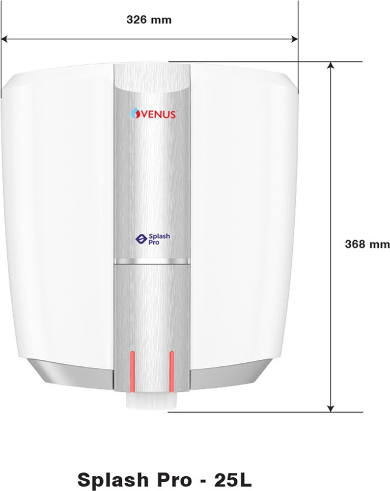 Venus 10 L Storage Water Geyser (Splash Pro 10 Litre, Graphite Silver)  Price in India - Buy Venus 10 L Storage Water Geyser (Splash Pro 10 Litre,  Graphite Silver) online at Flipkart.com