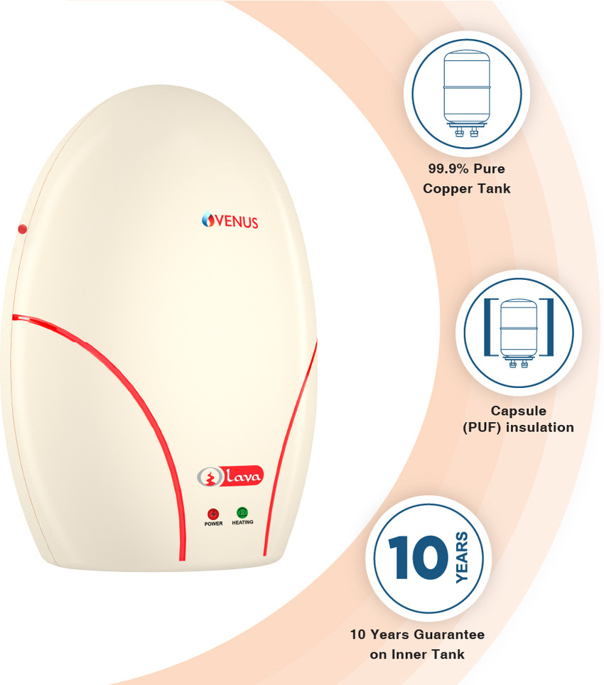Venus 3 L Instant Water Geyser (Lava 3L30, Ivory) Price in India - Buy Venus  3 L Instant Water Geyser (Lava 3L30, Ivory) online at Flipkart.com